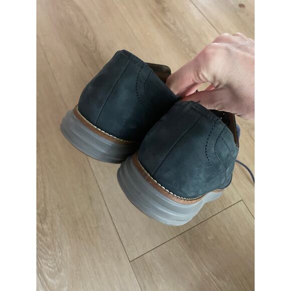 Cole Haan Original Grand Oxford shoes men’s size 11 blue suede wingtip lace up - Picture 3 of 5